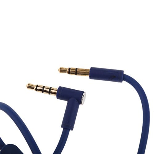 Replacement Audio Cable Cord Wire with in-line Microphone and Control for Beats by Dr Dre Headphones Solo/Studio/Pro/Detox/Wireless/Mixr/Executive/Pill Blue Replacement Audio Cable Cord Wire with in-line Microphone and Control for Beats by Dr Dre Headphones Solo/Studio/Pro/Detox/Wireless/Mixr/Executive/Pill Blue